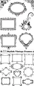 Vectors - Stylish Vintage Frames 4