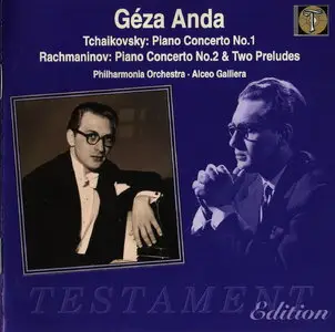 Tchaikovsky: Piano concerto No.1 - Rachmaninoff: Piano concerto No.2 & Two preludes - Géza Anda