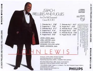 John Lewis - J.S.Bach - Preludes & Fugues from The Well-Tempered Clavier, Book 1 (1998) {4CD Set, Philips PHCE-12001~04}