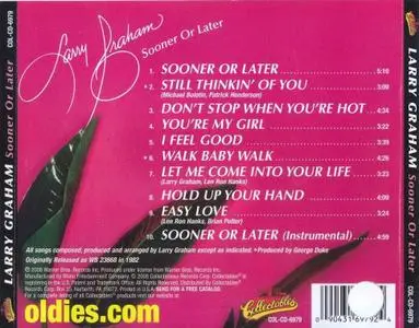 Larry Graham - Sooner Or Later (1982) [2008, Remastered Reissue]