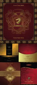 Royal Style Labels Vector