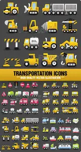 Stock Vector - Transportation Icons