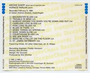 Archie Shepp & Horace Parlan - Trouble In Mind (1980)