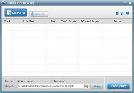 Simpo PDF to Word 3.3.0.0 Portable