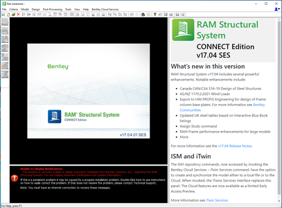 RAM Structural System CONNECT Edition Update 4 patch 1