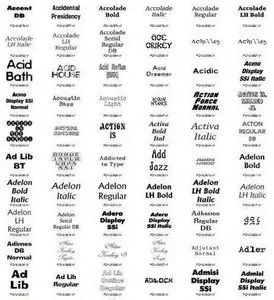 The fantastic font 14000