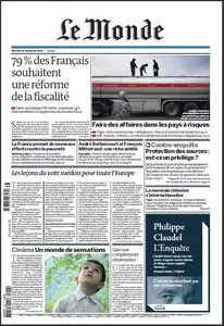 Le Monde  du 22 Septembre 2010