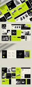 Neon Minimalist Company Profile Presentation