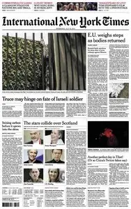 International New York Times - Wednesday 23 July 2014