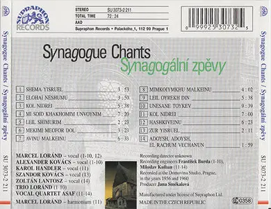 Marcel Lorand - Synagogue Chants / Synagogalni Zpevy (1960's, 1996 CD reissue)