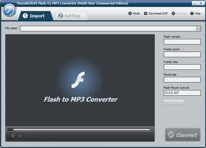 ThunderSoft Flash to MP3 Converter 4.6.0