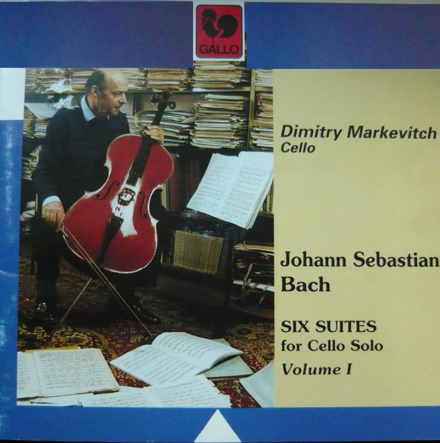 Dimitry Markevitch - Bach: Six Suites For Cello Vol 1 (1992) / AvaxHome