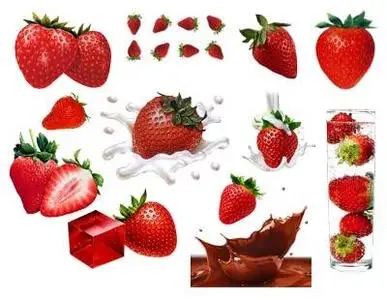 Strawberries - PNG Clipart for Photoshop