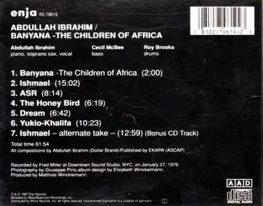 Abdullah Ibrahim - Banyana (1976) {Enja}