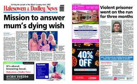 Halesowen News – November 14, 2019