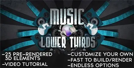 Music Lower Thirds - After Effects Project (Videohive)
