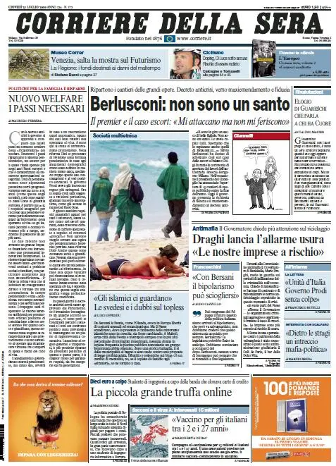 Il Corriere della Sera (23-07-09)