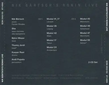 Nik Bartsch's Ronin - Live (2012) [2CD's] {ECM 2302/03}