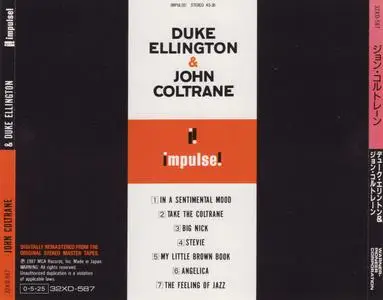 Duke Ellington & John Coltrane - Duke Ellington & John Coltrane (1962) {Impulse! Japan, 32XD-587, Early Press}