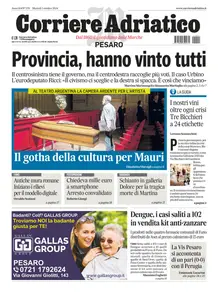 Corriere Adriatico Pesaro - 1 Ottobre 2024