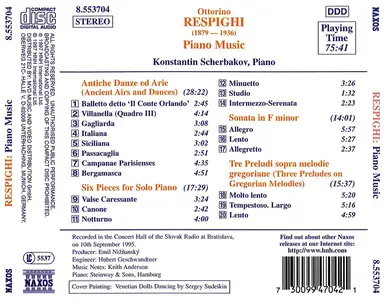 Konstantin Scherbakov - Ottorino Respighi: Piano Music (1997)