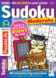 PuzzleLife Sudoku Moderate - March 2025