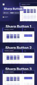 100+ Sharp Buttons for Figma