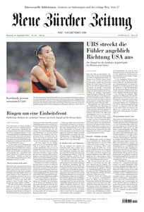 Neue Zuercher Zeitung - 16 September 2025