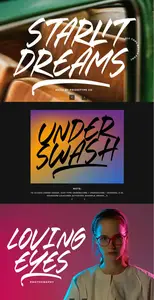 EE -  Starlit Dreams  Brush Font 2XW8UPX