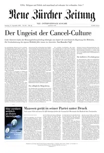 Neue Zurcher Zeitung International - 27 September 2025
