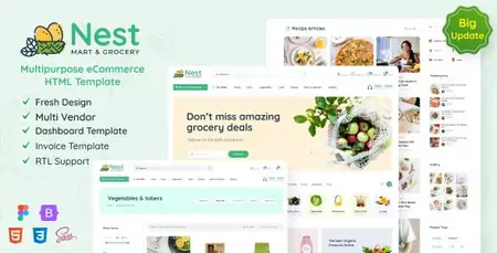 EE - Themeforest - Nest - Multipurpose eCommerce HTML Template 33948410 v6.0