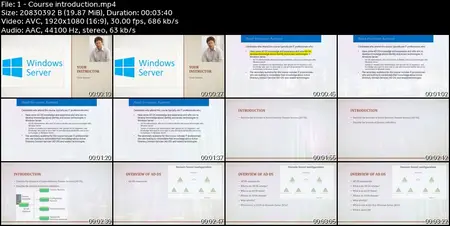 Active Directory and Windows Server 60+ Hour with Labs