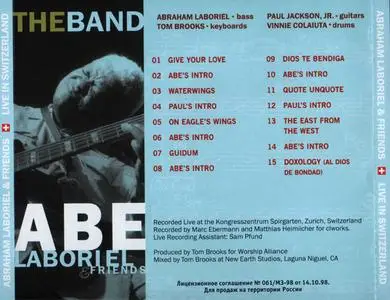 Abe Laboriel & Friends - Live In Switzerland (2004) {Worship Alliance}