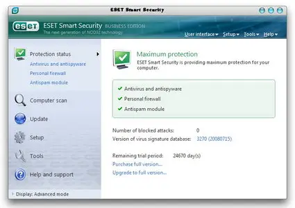 Eset Smart Security v3.0.669 Business Edition