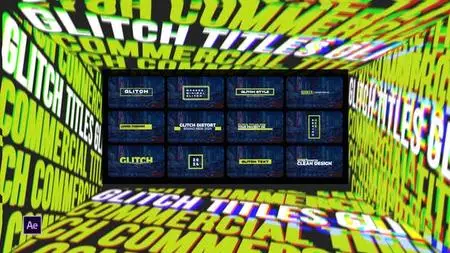 Glitch Commercial Titles | After Effects 50918850