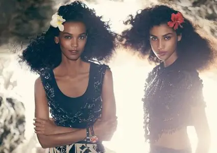 Liya Kebede & Imaan Hammam - Mikael Jansson Photoshoot 2013