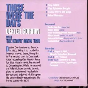 Dexter Gordon with the Kenny Drew Trio - Those Were The Days (2014)