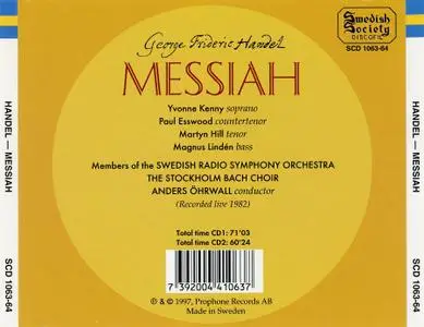 Anders Öhrwall, Swedish Radio Symphony Orchestra, The Stockholm Bach Choir - George Frederick Handel: Messiah (1997)