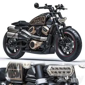 3DSky - Harley Davidson by Bekmurodov3d