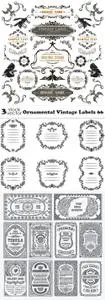 Vectors - Ornamental Vintage Labels 66