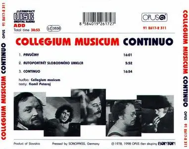 Collegium Musicum - Continuo (1978) {1998 Opus}