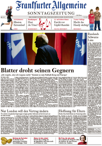 Frankfurter Allgemeine Zeitung am Sonntag, 31. Mai 2015