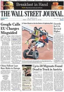 The Wall Street Journal Europe - Friday-Sunday, 28-30 August 2015