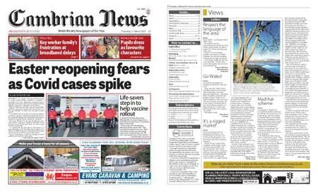 Cambrian News Arfon & Dwyfor – 12 March 2021