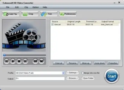 Eahoosoft HD Video Converter 2.1.2
