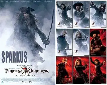 Pirates of the Caribbean 3 Movie Posters