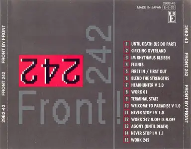 Front 242 - Front By Front (1988) [Japanese Edition, 1989]