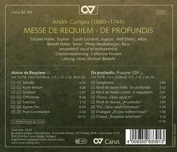 Hans Michael Beuerle, ensemble3 - André Campra: Messe de Requiem; De Profundis (2016)