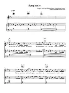 Symphonie - Silbermond (Piano-Vocal-Guitar (Piano Accompaniment))