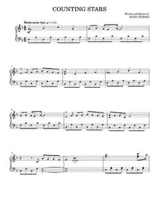 Counting stars - OneRepublic (Piano Solo)